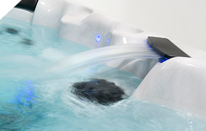 Water features create ambient noise to help you relax with Clarity.