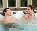 Enjoy your hot tub on your patio with family
