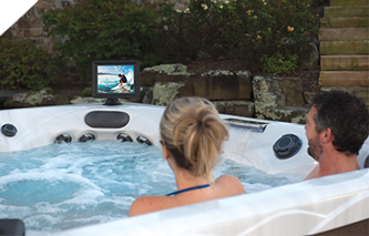 Fusion Air bluetooth hot tub Sound System with marine grade speakers and subwoofer